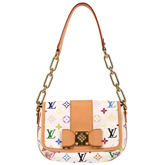 Louis Vuitton White Monogram Multicolor Patty Chain Handbag - Picture 1 of 10